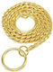 KLIN Hundeleine/Führleine Kette in Gold Farbe 0.6m