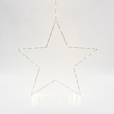 3M Χριστουγεννιάτικο Διακοσμητικó Αστέρι Φωτιζόμενο Πλαστικό Ασημί