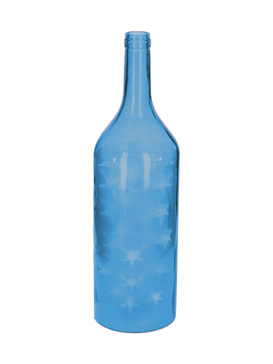 Arti Casa Dekorative Lampe Flasche Blau