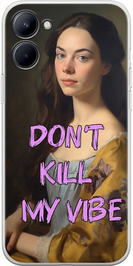 Vintage Lady Don't Kill My Vibe Realme C33 Flexible Transparent Silicone TPU