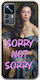 Husă flexibilă TPU transparentă Vintage Lady Sorry Not Sorry Xiaomi 12t 12t Pro