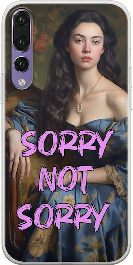 Vintage Lady Entschuldigung, aber nicht leidtun Huawei P20 Pro Flexibles Transparentes Silikon