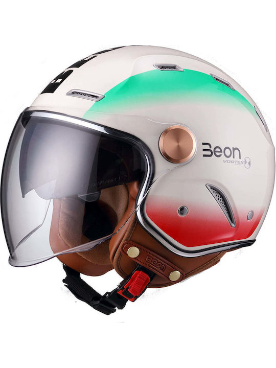 Beon B-122 Cream Italia Motorradhelm Jet