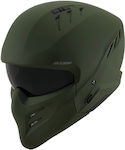 Suomy Armor Plain Matt Army Green Cască de motocicletă Modular ECE 22.06 1200gr