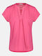 Gerry Weber Damen T-shirt mit V-Ausschnitt Pink