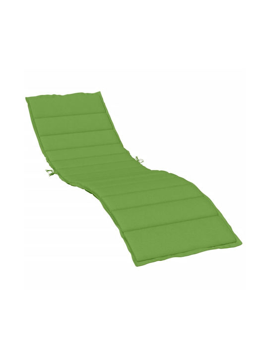 vidaXL Sunbed Cushion with Backrest Green 60x200cm