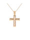 Kritsimis Damen Gold Kreuz 14K mit Kette