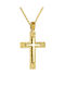 Kritsimis Gold Kreuz 14K mit Kette