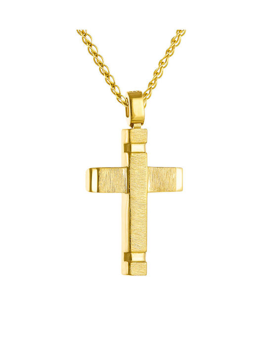 Kritsimis Gold Cross 14K with Chain