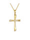 Kritsimis Damen Gold Kreuz 14K mit Kette