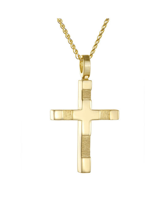 Kritsimis Gold Cross 14K with Chain