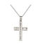 Kritsimis Women's White Gold Cross 14K with Chain