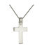 Kritsimis Women's White Gold Cross 14K with Chain