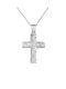 Kritsimis Women's White Gold Cross 14K with Chain