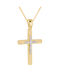 Kritsimis Damen Gold Kreuz 14K mit Kette