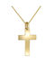 Kritsimis Gold Kreuz 14K mit Kette