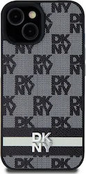 DKNY Pattern Back Cover Plastic / Piele Negru (...
