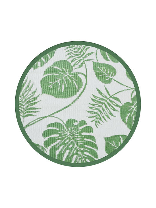 vidaXL Rug Outdoor Round Green