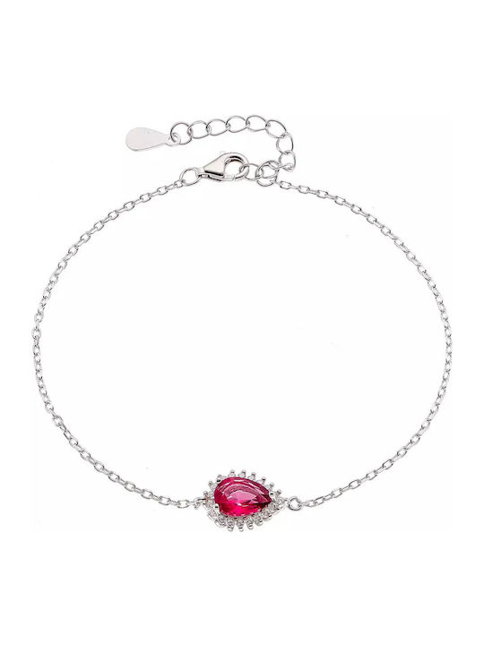 Oxzen Women's Bracelet made of Silver with Zircon