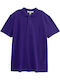 Polo Short Sleeve Blouse Purple