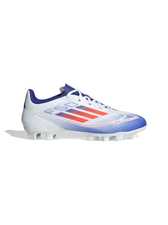 Adidas F50 Club FxG Χαμηλά Ποδοσφαιρικά Παπούτσια με Τάπες Cloud White / Solar Red / Lucid Blue