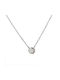 Necklace from White Gold 18k with Diamond