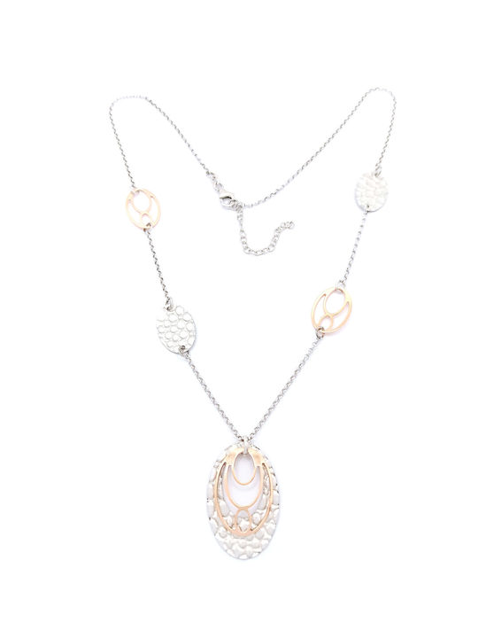 PS Silver Necklace from Pink Gold Plated Silver