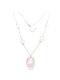 PS Silver Necklace from Pink Gold Plated Silver