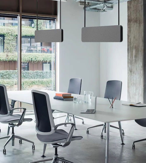 VK Lighting LED Κρεμαστό Φωτιστικό Γκρι 120x6.4x30εκ. VK Lighting LED Κρεμαστό Φωτιστικό Γκρι 120x6.4x30εκ.
