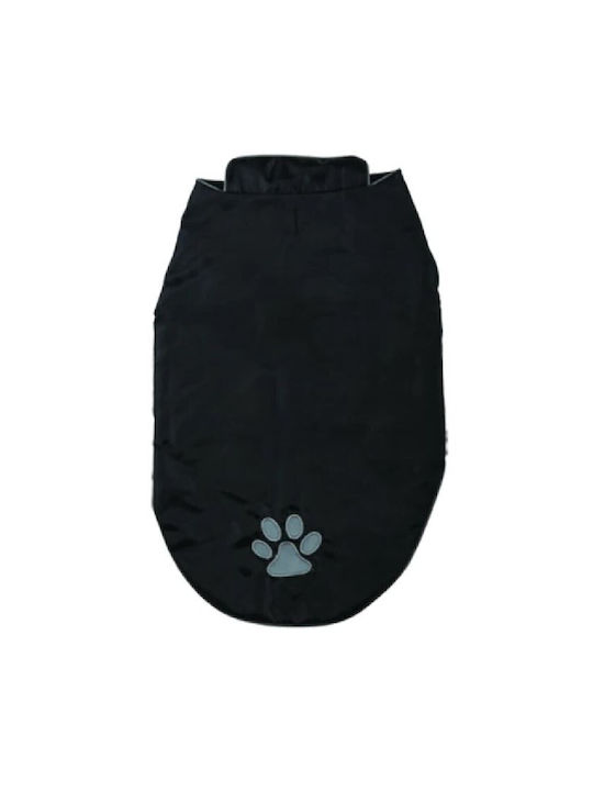 Vitakraft Black Fleece / Waterproof Dog Coat with 30cm Back Length