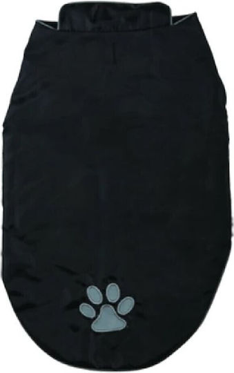 Vitakraft Hundemantel Fleece / Wasserdicht Schwarz mit Rückenlänge 30 cm.
