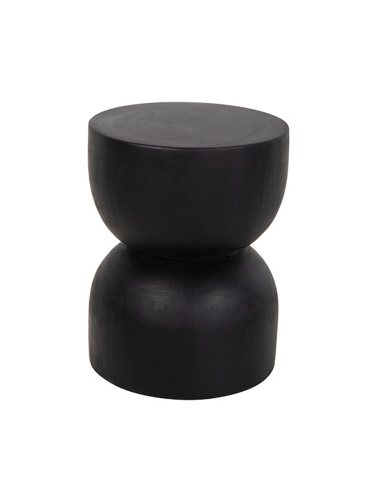 Stool For Living Room Wooden Febry Black