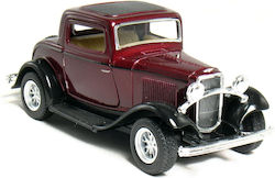 Kinsmart 1:34 Metal 1932 Ford 3 Window Coupe Maro Deschidere Usi Kt5332d