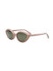 Celine Women's Sunglasses with Pink Plastic Frame and Green Lens CL40264U-74N