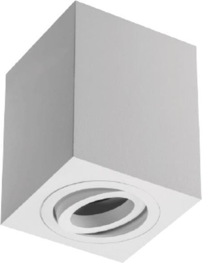 Gtv Single Spot with Socket GU10 in White Color