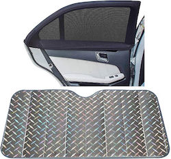 Carro 240054 Set Lasersonnenschutz Frontscheibe Innenraum Mittel 145x70cm Seitenfenster Elastisch 2 Stück 100x54cm 3 Stück