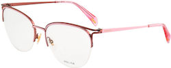 Police Women's Metal Cat Eye Pink Prescription ...