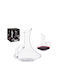 Arte Regal Glas Karaffe zum Servieren Wein mit Verschluss Rot 1500ml 1Stück