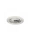 DIL Round Metallic Recessed Spot with Socket G24d Gray 10x10cm. 1pcs