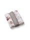 Babyono Muslin Swaddle Wraps Grey Gray 70x70cm. 3pcs