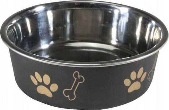 Barry King Metallic Bowl Food for Dog & Cat 300ml in Black Color