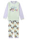 Cerda Kids' Pajamas Winter Green Mickey Mouse