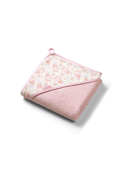 Babyono Baby-Badetuch mit Kapuze 100x100cm