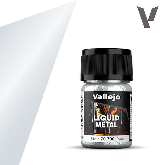 Acrylicos Vallejo Liquid Metal Culoare Modelism Silver 35ml
