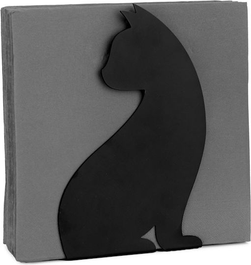 Hoopladoo Χαρτοπετσετοθήκη Μεταλλική Μαύρη 12x6.5x20cm 27762