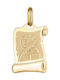 Constantinato Gold Amulet 14k Papyrus
