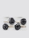 Υφασμάτινο Kids Hair Clip Flower in Gray Color