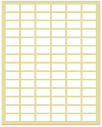 Metron Small Adhesive Labels in White Color 15x19mm