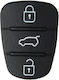 Анталактическо Копче за Ключ на Автомобил за Хюндай / Киа ZKEY-HYUNDAI-03