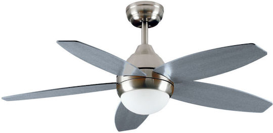Estia Celeste Ceiling Fan 111cm With Silver Light Fixture